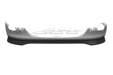 CSR Frontspoiler | Cup-Spoilerlippe mit ABE für Fiat Panda 3 (Typ 312/319) CSL753-G Glossy schwarz Hochglanz (keine Lackierung erforderlich)