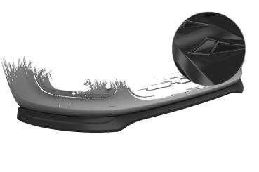 CSR Frontspoiler | Cup-Spoilerlippe mit ABE für Fiat Panda 3 (Typ 312/319) CSL753-G Glossy schwarz Hochglanz (keine Lackierung erforderlich)