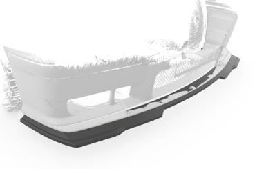 CSR Frontspoiler | Cup-Spoilerlippe mit ABE für BMW 3er E36 CSL755-G Glossy schwarz Hochglanz (keine Lackierung erforderlich)