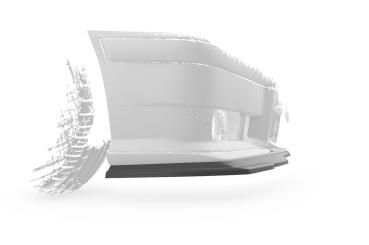 CSR Frontspoiler | Cup-Spoilerlippe mit ABE für BMW 3er E36 CSL755-G Glossy schwarz Hochglanz (keine Lackierung erforderlich)