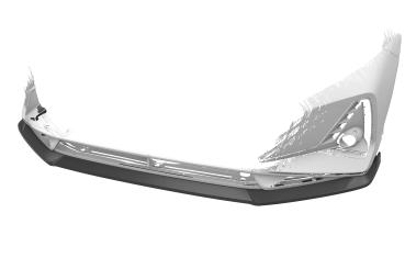 CSR Frontspoiler | Cup-Spoilerlippe mit ABE für Hyundai I20 (BC3) N / N-Line CSL756-L Lackierung erforderlich (unlackiert roh)