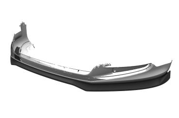 CSR Frontspoiler | Cup-Spoilerlippe mit ABE für VW Sharan 2 (7N) CSL757-L Lackierung erforderlich (unlackiert roh)