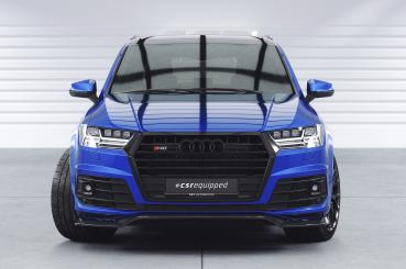 CSR Frontspoiler | Cup-Spoilerlippe mit ABE für Audi Q7 (4M) S-Line / SQ7 (4M) CSL758-G Glossy schwarz Hochglanz (keine Lackierung erforderlich)