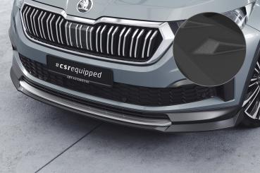 CSR Frontspoiler | Cup-Spoilerlippe mit ABE für Skoda Kodiaq CSL759-S strukturiert schwarz matt (keine Lackierung erforderlich)