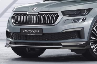 CSR Frontspoiler | Cup-Spoilerlippe mit ABE für Skoda Kodiaq CSL759-G Glossy schwarz Hochglanz (keine Lackierung erforderlich)
