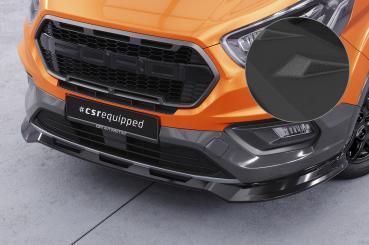 CSR Frontspoiler | Cup-Spoilerlippe mit ABE für Ford Tourneo Custom Active CSL762-S strukturiert schwarz matt (keine Lackierung erforderlich)