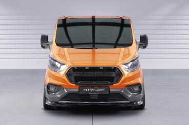 CSR Frontspoiler | Cup-Spoilerlippe mit ABE für Ford Tourneo Custom Active CSL762-C Carbon Look Hochglanz (keine Lackierung erforderlich)