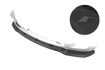 CSR Frontspoiler | Cup-Spoilerlippe mit ABE für BMW X5 E70 CSL764-S strukturiert schwarz matt (keine Lackierung erforderlich)