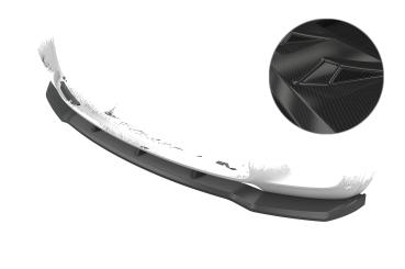 CSR Frontspoiler | Cup-Spoilerlippe mit ABE für BMW X5 E70 CSL764-C Carbon Look Hochglanz (keine Lackierung erforderlich)