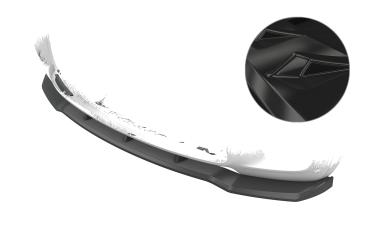 CSR Frontspoiler | Cup-Spoilerlippe mit ABE für BMW X5 E70 CSL764-G Glossy schwarz Hochglanz (keine Lackierung erforderlich)