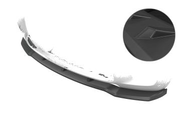 CSR Frontspoiler | Cup-Spoilerlippe mit ABE für BMW X5 E70 CSL764-L Lackierung erforderlich (unlackiert roh)
