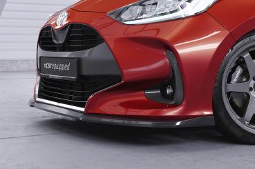 CSR Frontspoiler | Cup-Spoilerlippe mit ABE für Toyota Yaris (XP21) CSL765-G Glossy schwarz Hochglanz (keine Lackierung erforderlich)