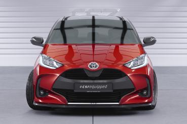 CSR Frontspoiler | Cup-Spoilerlippe mit ABE für Toyota Yaris (XP21) CSL765-G Glossy schwarz Hochglanz (keine Lackierung erforderlich)