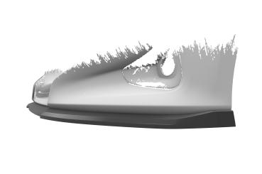 CSR Frontspoiler | Cup-Spoilerlippe mit ABE für Toyota Yaris (XP21) CSL765-G Glossy schwarz Hochglanz (keine Lackierung erforderlich)