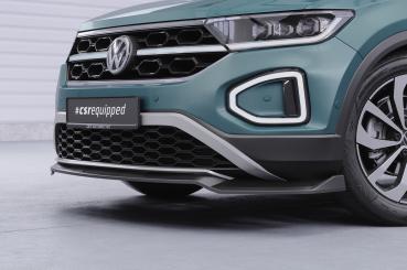 CSR Frontspoiler | Cup-Spoilerlippe mit ABE für VW T-Roc (A1) Facelift CSL766-S strukturiert schwarz matt (keine Lackierung erforderlich)