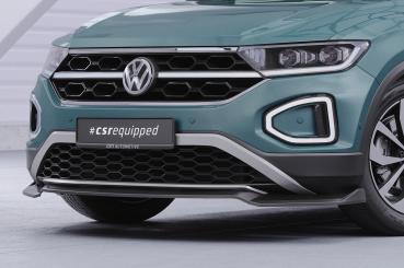CSR Frontspoiler | Cup-Spoilerlippe mit ABE für VW T-Roc (A1) Facelift CSL766-S strukturiert schwarz matt (keine Lackierung erforderlich)