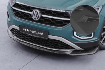 CSR Frontspoiler | Cup-Spoilerlippe mit ABE für VW T-Roc (A1) Facelift CSL766-L Lackierung erforderlich (unlackiert roh)