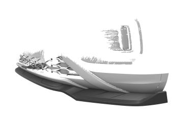 CSR Frontspoiler | Cup-Spoilerlippe mit ABE für VW T-Roc (A1) Facelift CSL766-S strukturiert schwarz matt (keine Lackierung erforderlich)
