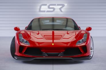 CSR Frontspoiler | Cup-Spoilerlippe mit ABE für Ferrari F8 Tributo / Spider CSL767-S strukturiert schwarz matt (keine Lackierung erforderlich)