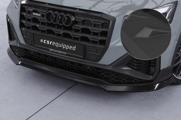 CSR Frontspoiler | Cup-Spoilerlippe mit ABE für Audi Q2 (Typ GA) S-Line CSL771-S strukturiert schwarz matt (keine Lackierung erforderlich)
