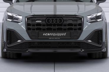 CSR Frontspoiler | Cup-Spoilerlippe mit ABE für Audi Q2 (Typ GA) S-Line CSL771-L Lackierung erforderlich (unlackiert roh)