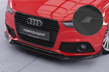 CSR Frontspoiler | Cup-Spoilerlippe mit ABE für Audi A1 (8X) S-Line CSL773-S strukturiert schwarz matt (keine Lackierung erforderlich)
