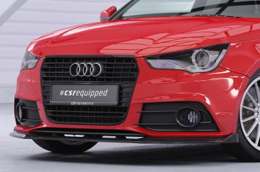 CSR Frontspoiler | Cup-Spoilerlippe mit ABE für Audi A1 (8X) S-Line CSL773-G Glossy schwarz Hochglanz (keine Lackierung erforderlich)