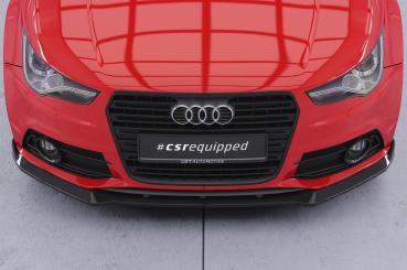 CSR Frontspoiler | Cup-Spoilerlippe mit ABE für Audi A1 (8X) S-Line CSL773-G Glossy schwarz Hochglanz (keine Lackierung erforderlich)
