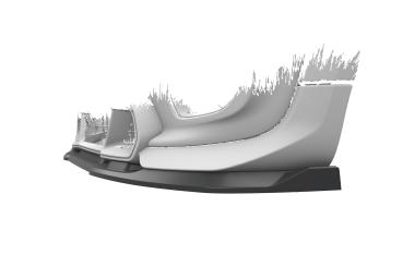 CSR Frontspoiler | Cup-Spoilerlippe mit ABE für Mini F56 JCW GP CSL774-S strukturiert schwarz matt (keine Lackierung erforderlich)