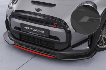 CSR Frontspoiler | Cup-Spoilerlippe mit ABE für Mini F56 Cooper SE CSL775-S strukturiert schwarz matt (keine Lackierung erforderlich)