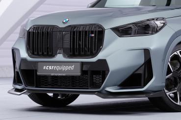 CSR Frontspoiler | Cup-Spoilerlippe mit ABE für BMW X1 U11 M-Paket CSL777-S strukturiert schwarz matt (keine Lackierung erforderlich)