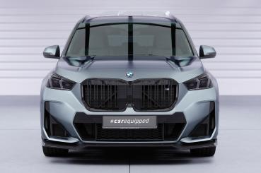 CSR Frontspoiler | Cup-Spoilerlippe mit ABE für BMW X1 U11 M-Paket CSL777-S strukturiert schwarz matt (keine Lackierung erforderlich)
