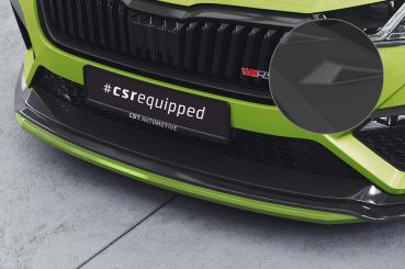 CSR Frontspoiler | Cup-Spoilerlippe mit ABE für Skoda Octavia 4 RS CSL784-S strukturiert schwarz matt (keine Lackierung erforderlich)