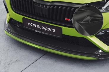 CSR Frontspoiler | Cup-Spoilerlippe mit ABE für Skoda Octavia 4 RS CSL784-G Glossy schwarz Hochglanz (keine Lackierung erforderlich)