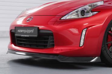 CSR Frontspoiler | Cup-Spoilerlippe mit ABE für Nissan 370Z (Z34) CSL788-S strukturiert schwarz matt (keine Lackierung erforderlich)