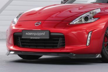 CSR Frontspoiler | Cup-Spoilerlippe mit ABE für Nissan 370Z (Z34) CSL788-S strukturiert schwarz matt (keine Lackierung erforderlich)