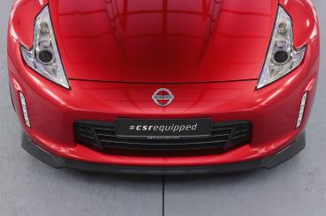 CSR Frontspoiler | Cup-Spoilerlippe mit ABE für Nissan 370Z (Z34) CSL788-S strukturiert schwarz matt (keine Lackierung erforderlich)