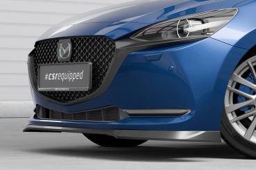 CSR Frontspoiler | Cup-Spoilerlippe mit ABE für Mazda 2 (Typ DJ) CSL789-C Carbon Look Hochglanz (keine Lackierung erforderlich)