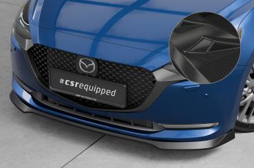 CSR Frontspoiler | Cup-Spoilerlippe mit ABE für Mazda 2 (Typ DJ) CSL789-C Carbon Look Hochglanz (keine Lackierung erforderlich)