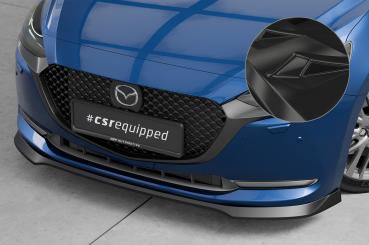 CSR Frontspoiler | Cup-Spoilerlippe mit ABE für Mazda 2 (Typ DJ) CSL789-G Glossy schwarz Hochglanz (keine Lackierung erforderlich)