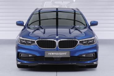 CSR Frontspoiler | Cup-Spoilerlippe mit ABE für BMW 5er G30 / G31 CSL791-C Carbon Look Hochglanz (keine Lackierung erforderlich)