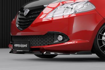CSR Frontspoiler | Cup-Spoilerlippe mit ABE für Lancia Ypsilon (846) CSL792-G Glossy schwarz Hochglanz (keine Lackierung erforderlich)