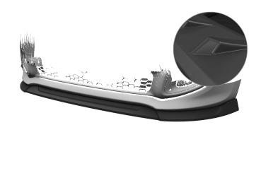 CSR Frontspoiler | Cup-Spoilerlippe mit ABE für Kia Picanto (TA) Sport CSL800-L Lackierung erforderlich (unlackiert roh)