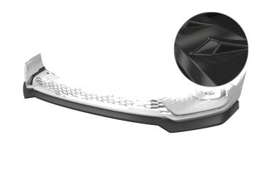 CSR Frontspoiler | Cup-Spoilerlippe mit ABE für MG ZS CSL801-C Carbon Look Hochglanz (keine Lackierung erforderlich)