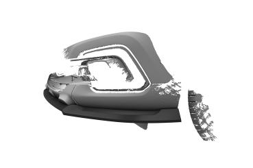 CSR Frontspoiler | Cup-Spoilerlippe mit ABE für Renault Captur 1  CSL802-G Glossy schwarz Hochglanz (keine Lackierung erforderlich)