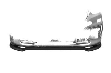 CSR Frontspoiler | Cup-Spoilerlippe mit ABE für Ford Transit Custom / Tourneo Custom Sport CSL803-S strukturiert schwarz matt (keine Lackierung erforderlich)