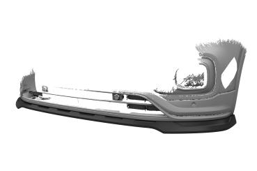 CSR Frontspoiler | Cup-Spoilerlippe mit ABE für VW T-Cross (Typ C1) CSL805-G Glossy schwarz Hochglanz (keine Lackierung erforderlich)