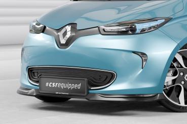 CSR Frontspoiler | Cup-Spoilerlippe mit ABE für Renault Zoe CSL806-S strukturiert schwarz matt (keine Lackierung erforderlich)