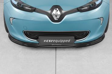 CSR Frontspoiler | Cup-Spoilerlippe mit ABE für Renault Zoe CSL806-S strukturiert schwarz matt (keine Lackierung erforderlich)