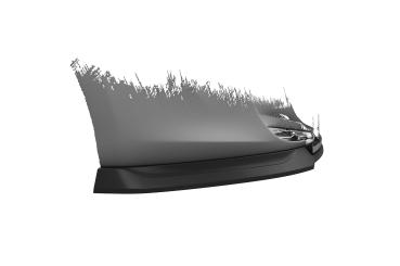 CSR Frontspoiler | Cup-Spoilerlippe mit ABE für Renault Zoe CSL806-S strukturiert schwarz matt (keine Lackierung erforderlich)